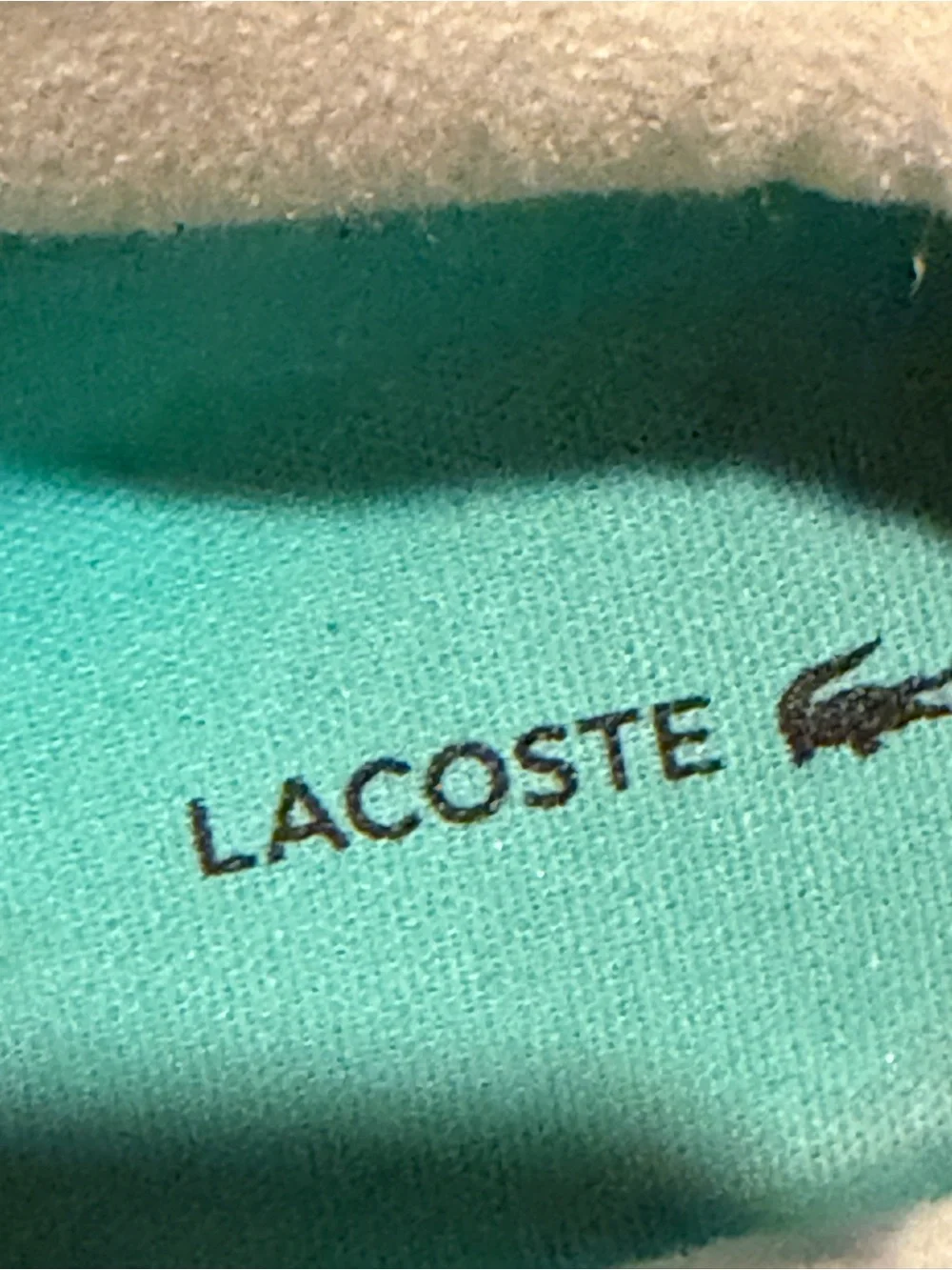 Lacoste Men’s Tan Suede Sneakers with Cream and Orange Accents